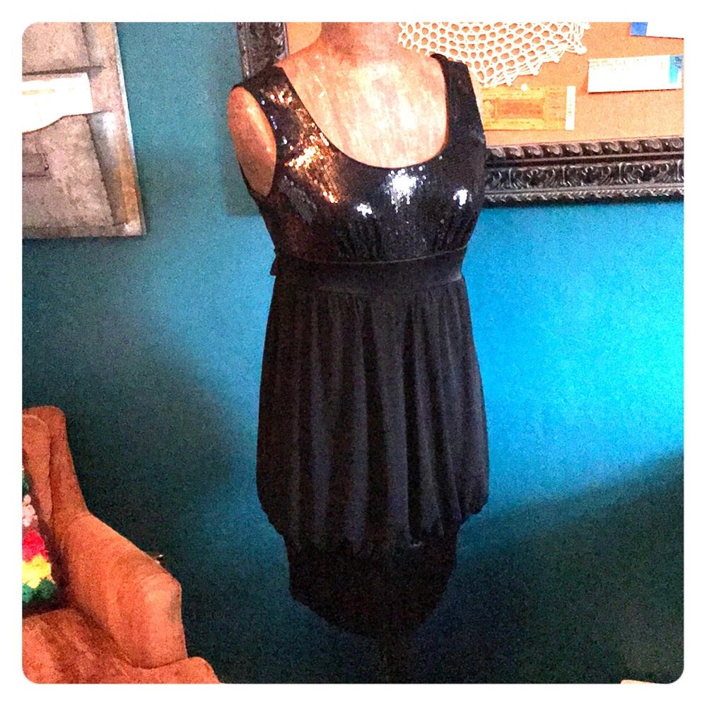 Black Sequin Dress by XOXO